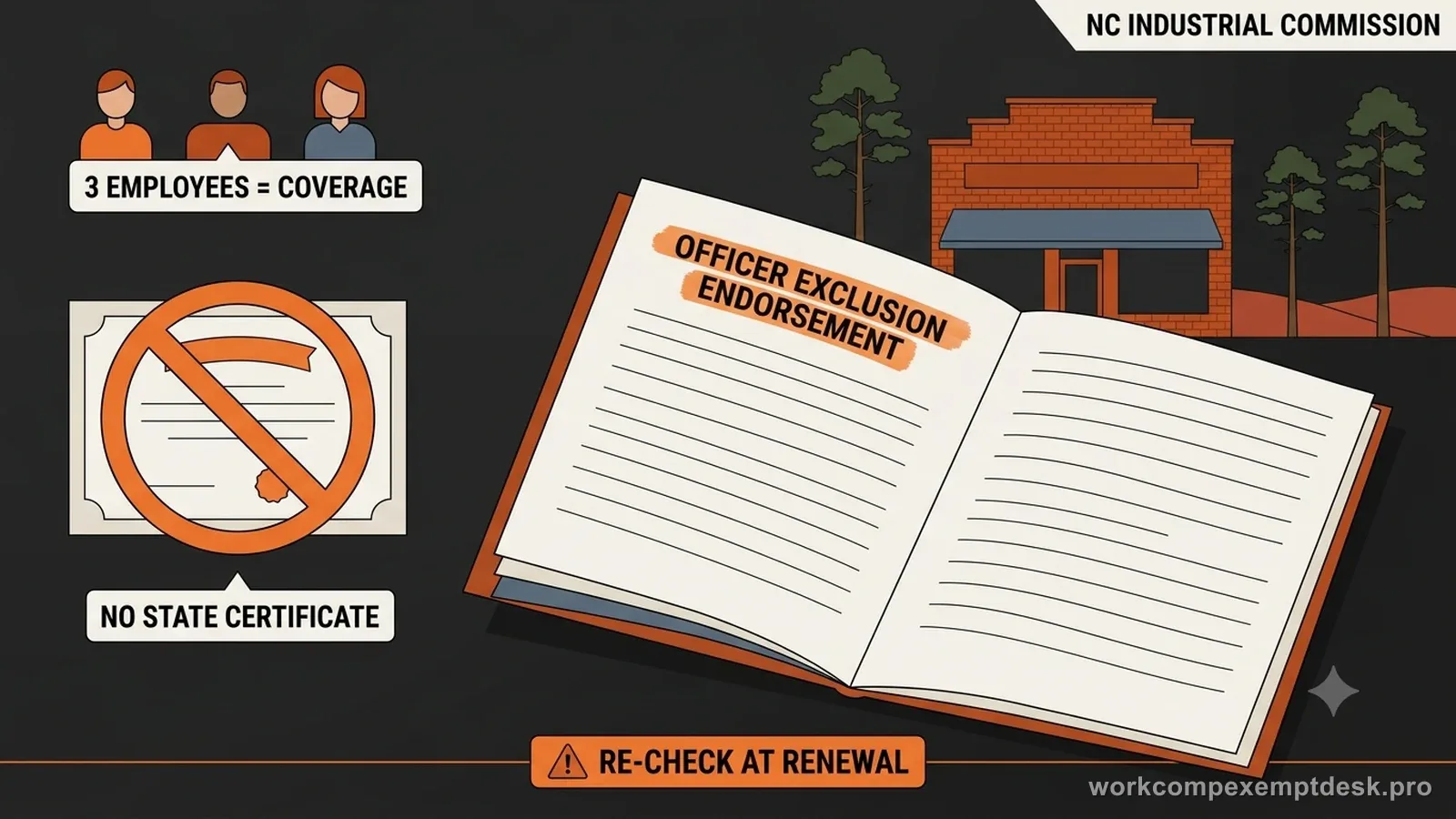 North Carolina workers' compensation exemption compliance explainer